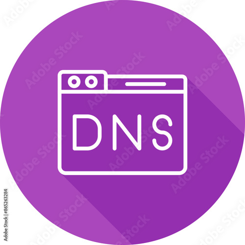 Domain DNS Management Vector Icon