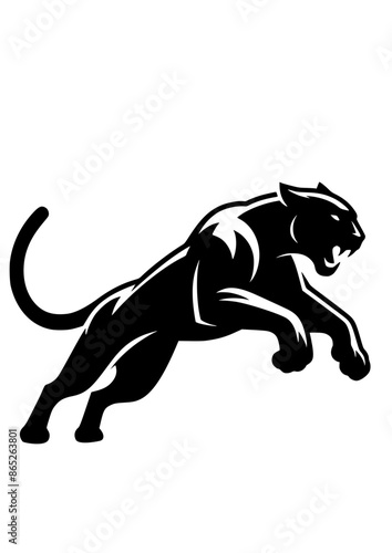 Panther SVG, Angry Panther, Dangerous animals SVG, Jungle SVG, Tiger SVG, Leopard SVG, Cat SVG, Lion SVG, Panther Silhouette, Panther Vector, Clipart, Cut file for Cricut SVG, JPG, PNG