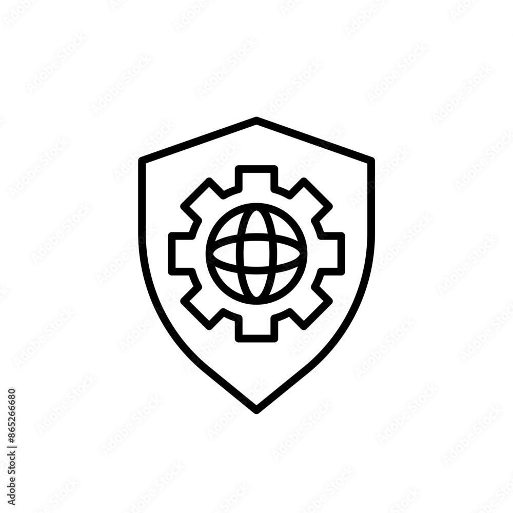 Online security outline icons, minimalist vector illustration ,simple transparent graphic element .Isolated on white background Online security outline icons, minimalist vector illustration ,simple transparent graphic element .Isolated on white background