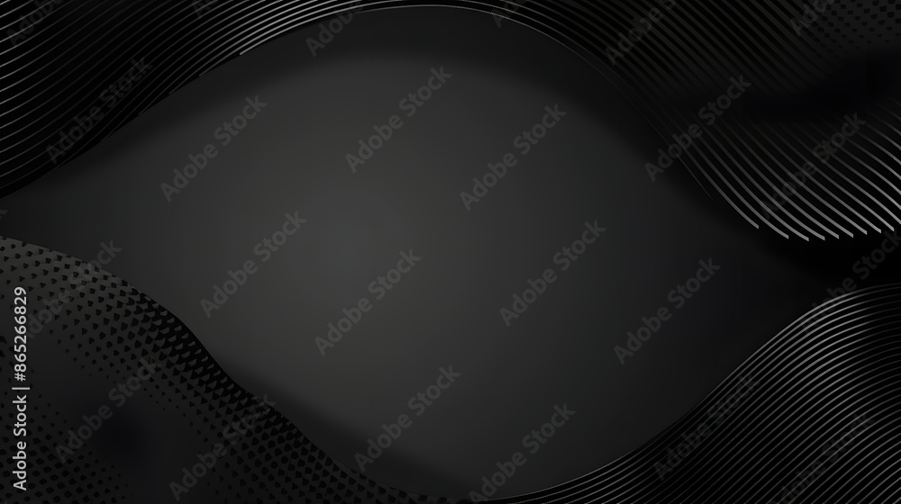Abstract illustration of luxurious black lines on a gradient background with golden accents Abstract illustration of luxurious black lines on a gradient background with golden accents