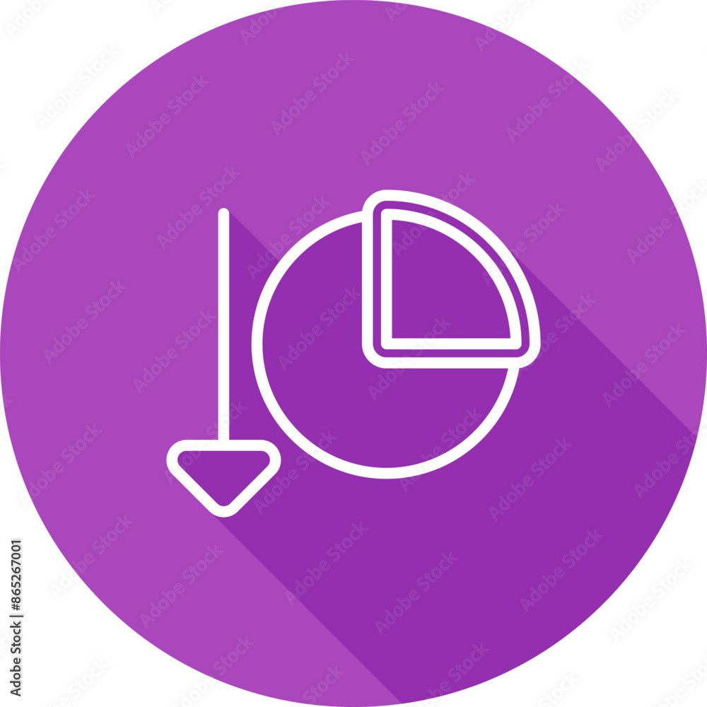 Chart Decreasing Vector Icon Chart Decreasing Vector Icon