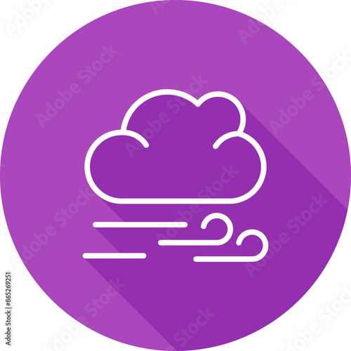 Windy Vector Icon