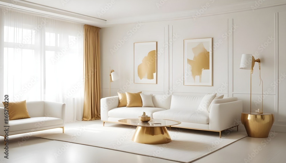 Photo interior modern design room 3d illustration Photo interior modern design room 3d illustration