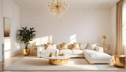 Photo interior modern design room 3d illustration