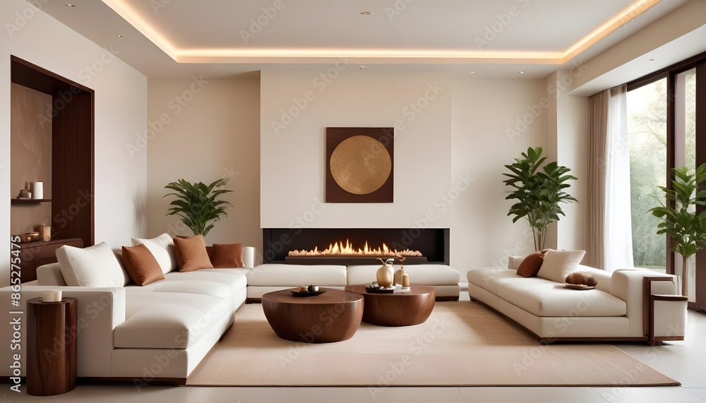 Photo interior modern design room 3d illustration Photo interior modern design room 3d illustration