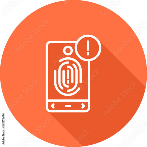 Biometric Identification Vector Icon