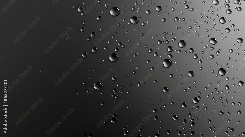 Atmospheric background with water droplets. Monochrome. The texture of water on a gray background. Atmospheric background with water droplets. Monochrome. The texture of water on a gray background.