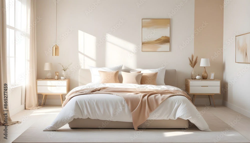 Photo interior modern design room 3d illustration Photo interior modern design room 3d illustration