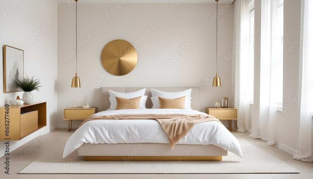 Photo interior modern design room 3d illustration Photo interior modern design room 3d illustration