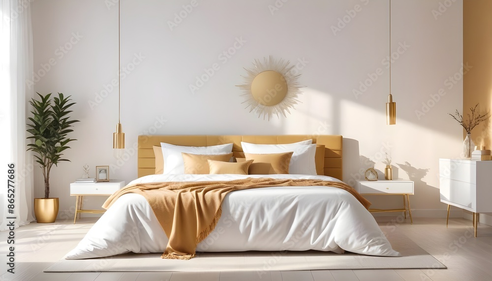 Photo interior modern design room 3d illustration Photo interior modern design room 3d illustration