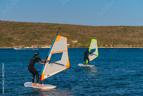 windsurfer on the water