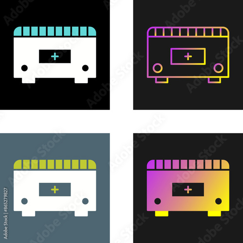 Convection Heater Vector Icon
