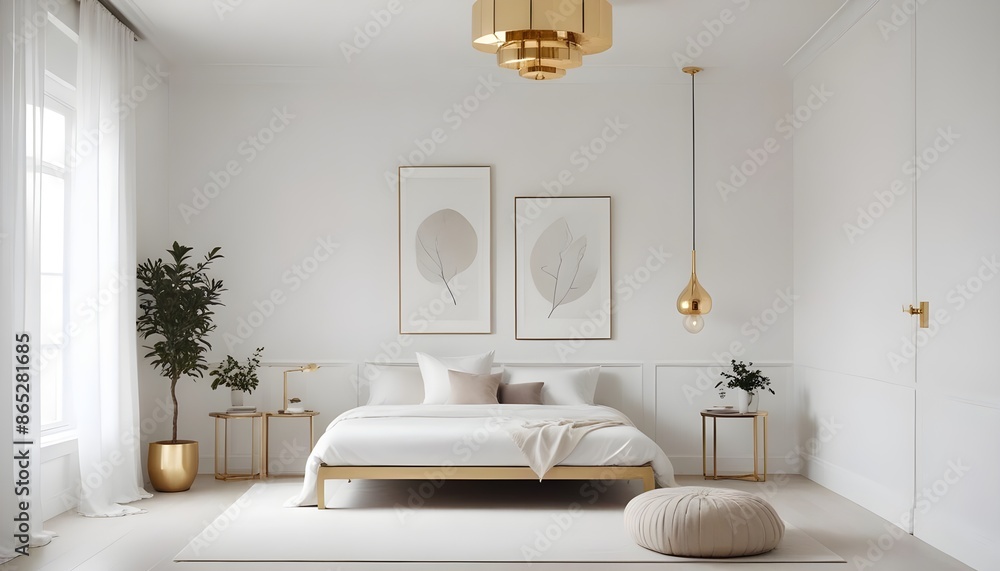 Photo interior modern design room 3d illustration Photo interior modern design room 3d illustration