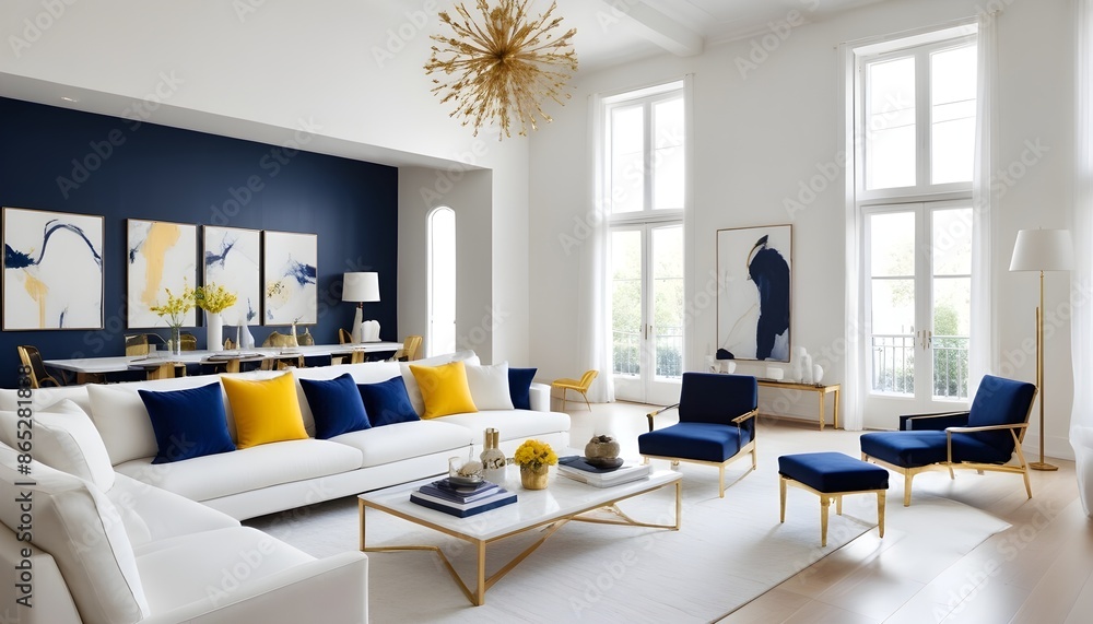 Photo interior modern design room 3d illustration Photo interior modern design room 3d illustration