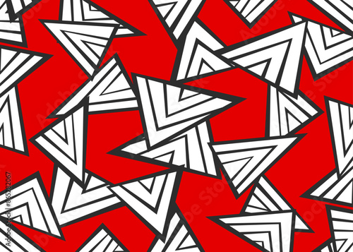 Abstract background with irregular overlapping triangle lines pattern