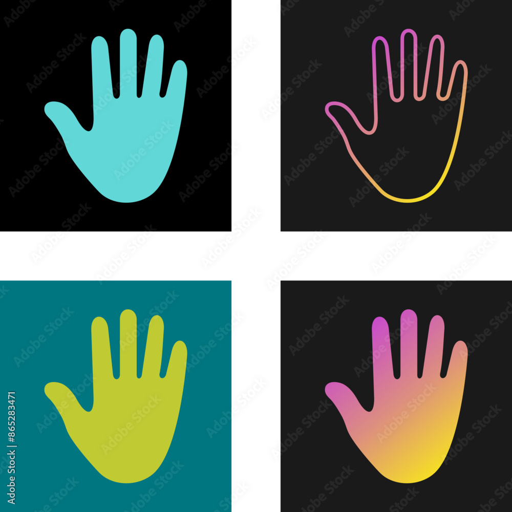 Obraz premium Hand Vector Icon