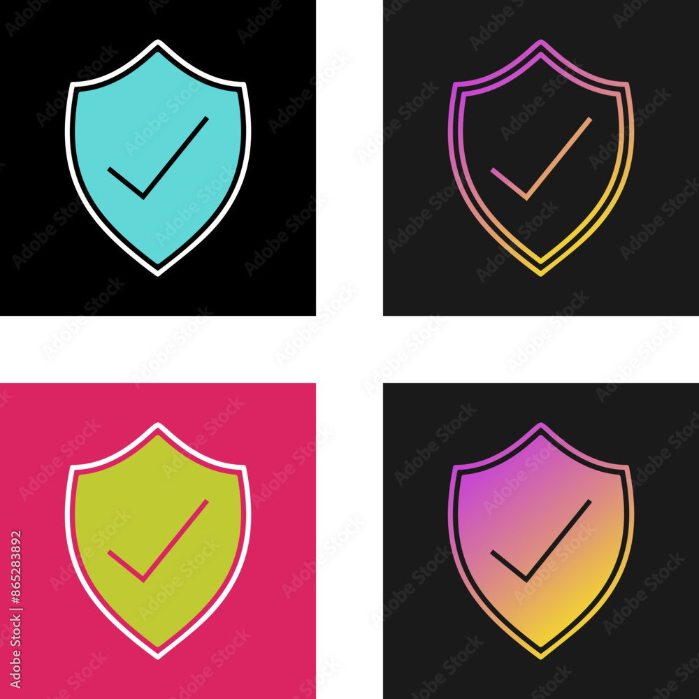 Protected Vector Icon Protected Vector Icon