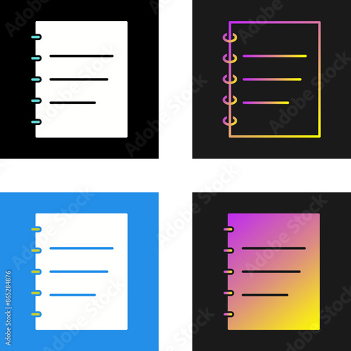 Notepad Vector Icon