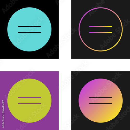 Equal To Vector Icon