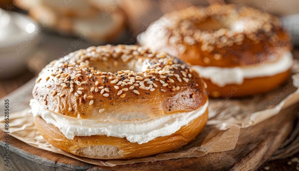 Breakfast bagel Whole wheat with cream cheese toasted Breakfast bagel Whole wheat with cream cheese toasted