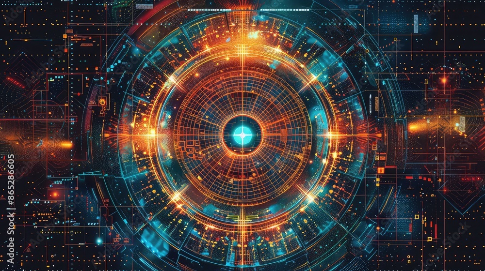 Acid Grid Psychedelic Geometry Pattern Acid Grid Psychedelic Geometry Pattern