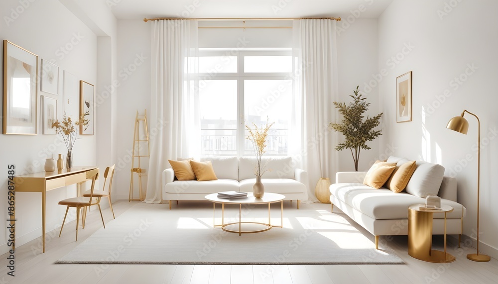 Photo interior modern design room 3d illustration Photo interior modern design room 3d illustration