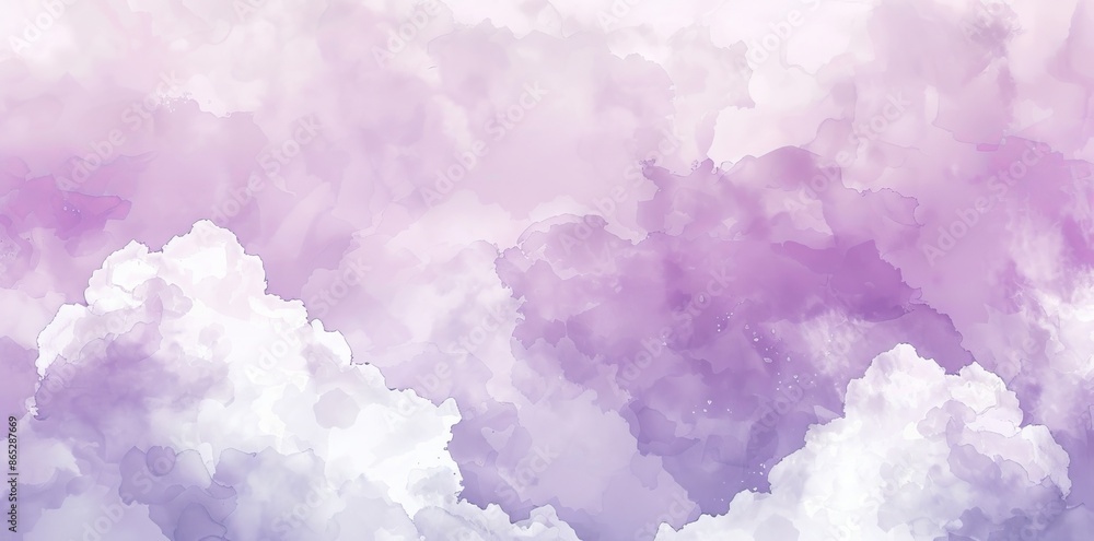 Background with abstract watercolor blue sky and space. Fantasy smooth white shades and clouds on watercolor paper. Background with abstract watercolor blue sky and space. Fantasy smooth white shades and clouds on watercolor paper.