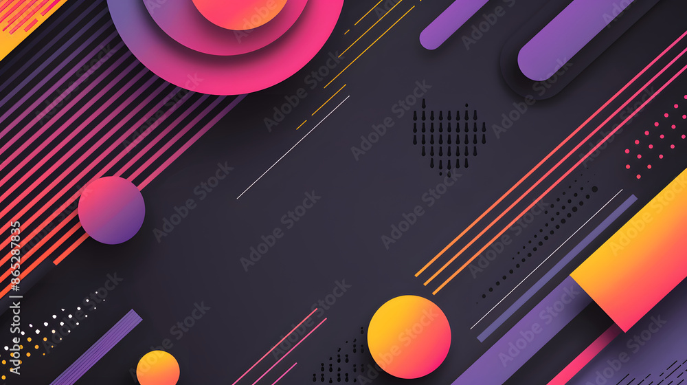 Abstract Bauhaus or Memphis geometric shapes and composition. Retro elements, geometric pattern for banner, poster, leaflet. Design background vector geometric Abstract Bauhaus or Memphis geometric shapes and composition. Retro elements, geometric pattern for banner, poster, leaflet. Design background vector geometric