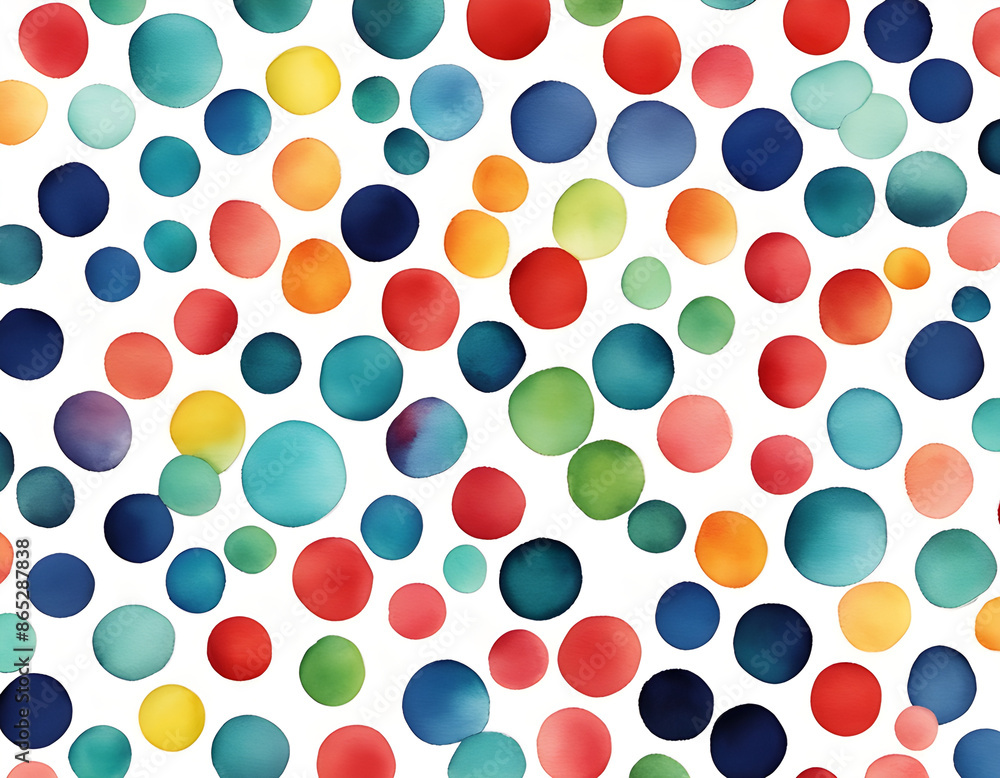 Watercolor Polka Dots Watercolor Polka Dots