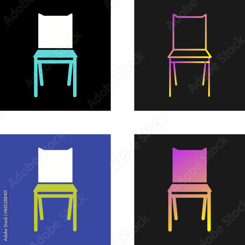 Bedroom Chair Vector Icon