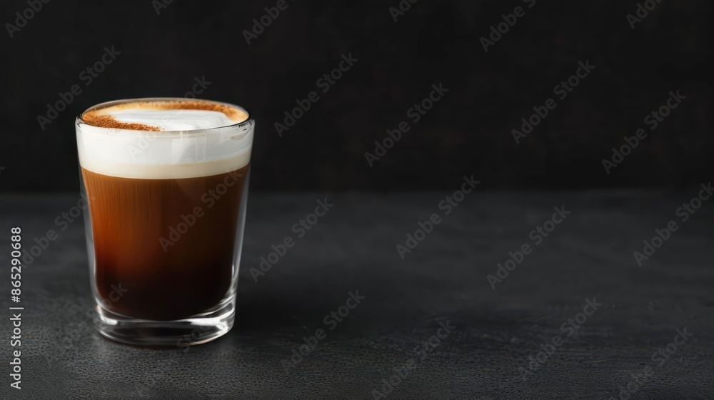 A classic americano with a layer of crema, artfully arranged by a drink stylist, perfect for a banner with ample copy space A classic americano with a layer of crema, artfully arranged by a drink stylist, perfect for a banner with ample copy space