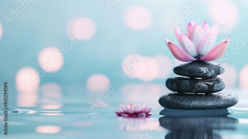 A conceptual image of a serene digital spa with holographic relaxation elements, perfect for a banner with ample copy space