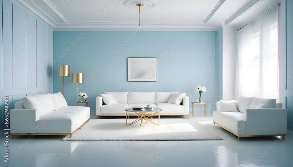 Photo interior modern design room 3d illustration Photo interior modern design room 3d illustration