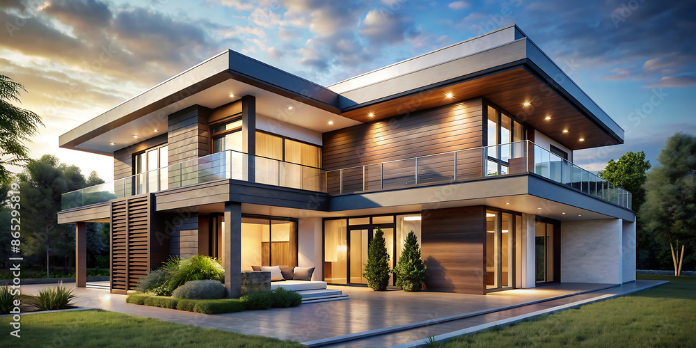 Fototapeta premium architecture modern house