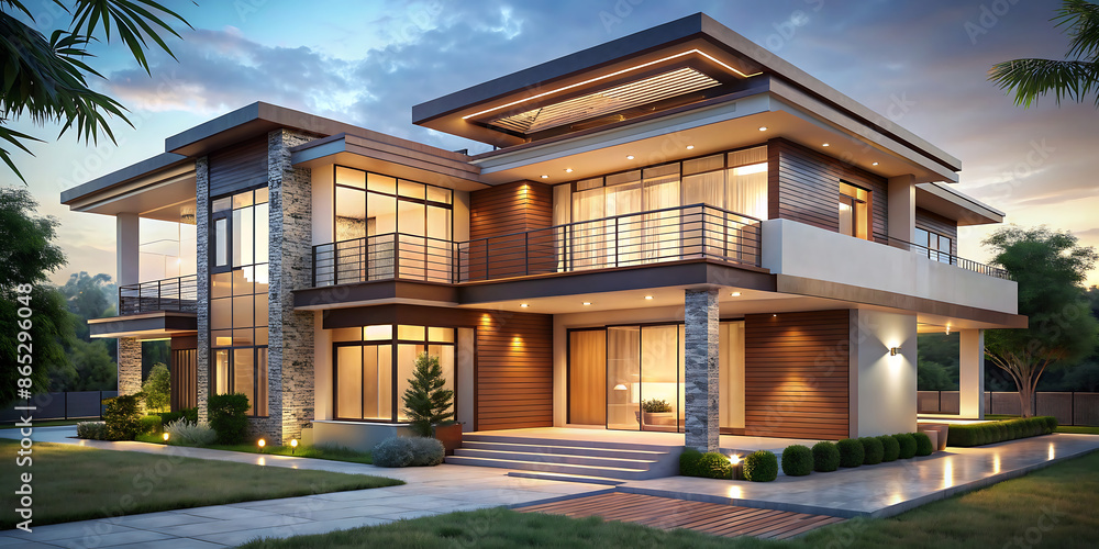 Fototapeta premium architecture modern house