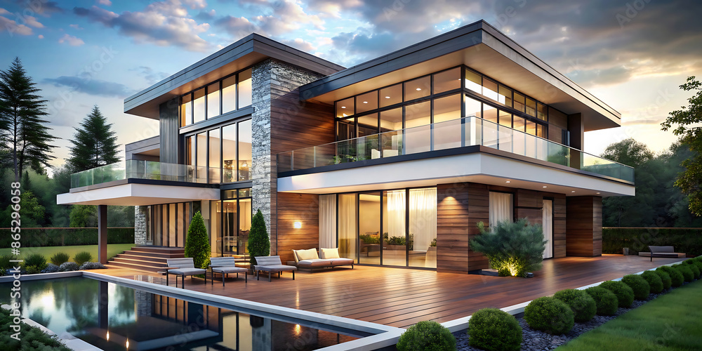 Fototapeta premium architecture modern house