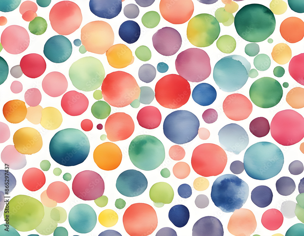 Watercolor Polka Dots Watercolor Polka Dots
