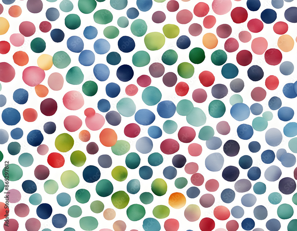 Watercolor Polka Dots Watercolor Polka Dots