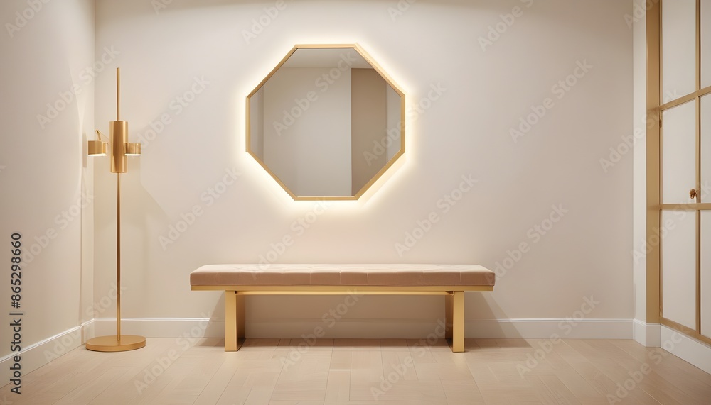 Photo interior modern design room 3d illustration Photo interior modern design room 3d illustration