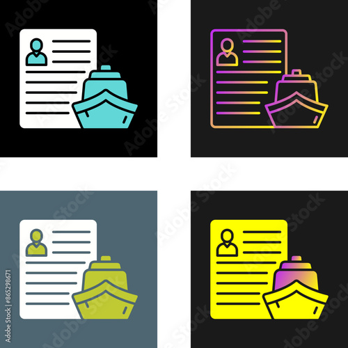 Ship Broker Vector Icon