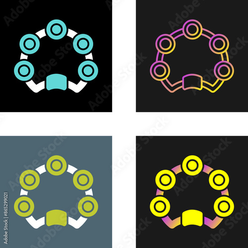 Tambourine Vector Icon