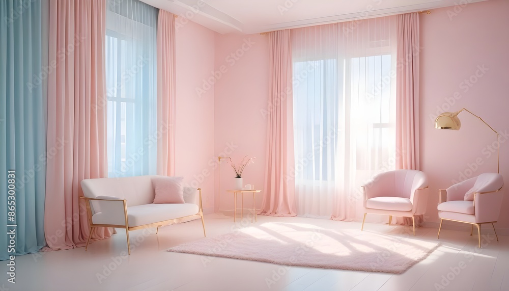 Photo interior modern design room 3d illustration Photo interior modern design room 3d illustration