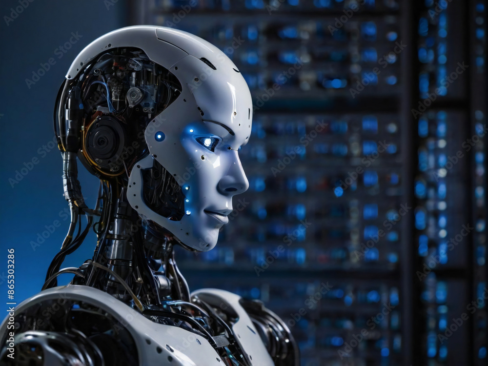 AIを搭載した未来の人型ロボット AIを搭載した未来の人型ロボット
