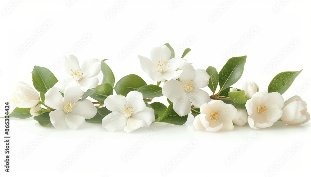 Fototapeta premium Isolated jasmine on white background