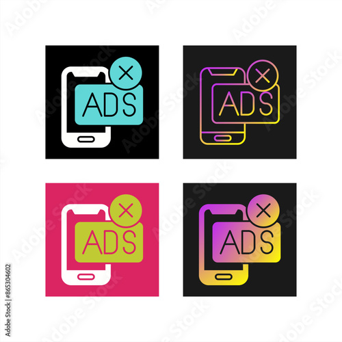 AD Block Vector Icon