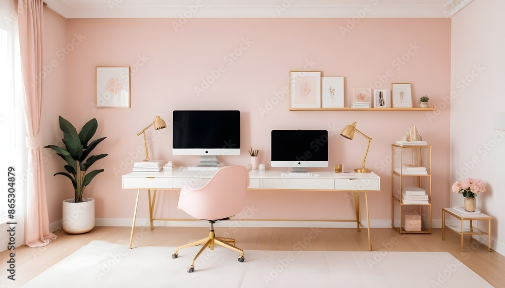 Fototapeta premium Photo interior modern design room 3d illustration