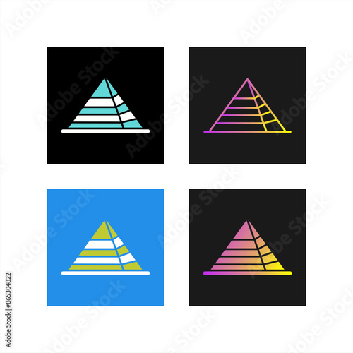 Pyramid Vector Icon