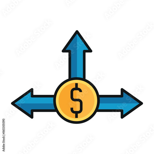 investment choice vector icon