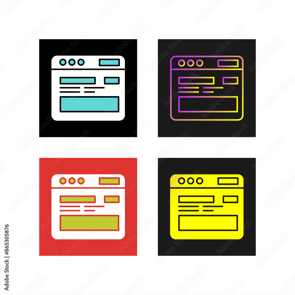 Website Vector Icon Website Vector Icon