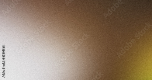 Abstract grainy texture gradient background fading from white to brown and yellow